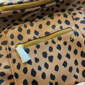 NWT Fawn Design MINI cheetah diaper bag First Release